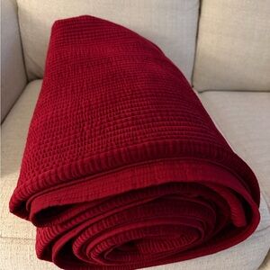 Red Textured Blanket